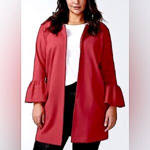 JESSICA LONDON:  BURGUNDY RED  COAT SIZE 16W